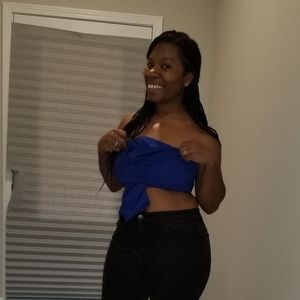 Sexy bow tie crop top